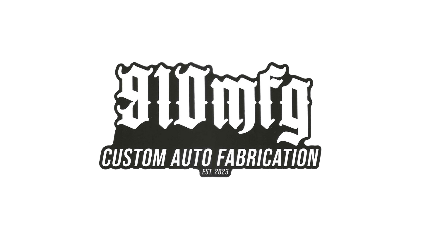910MFG "Custom Auto Fabrication Est. 2023" Slap Sticker