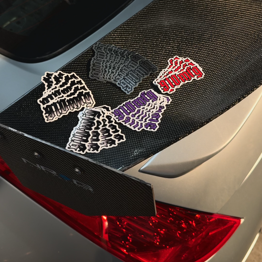 910MFG Mini Slant Logo Sticker