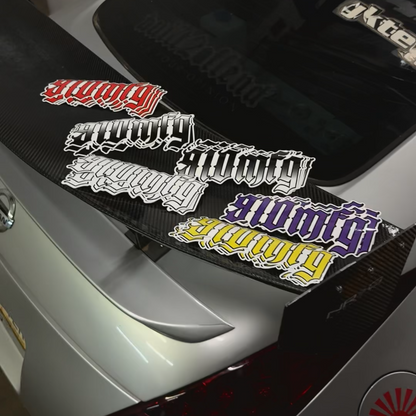 910MFG Slant Logo Sticker